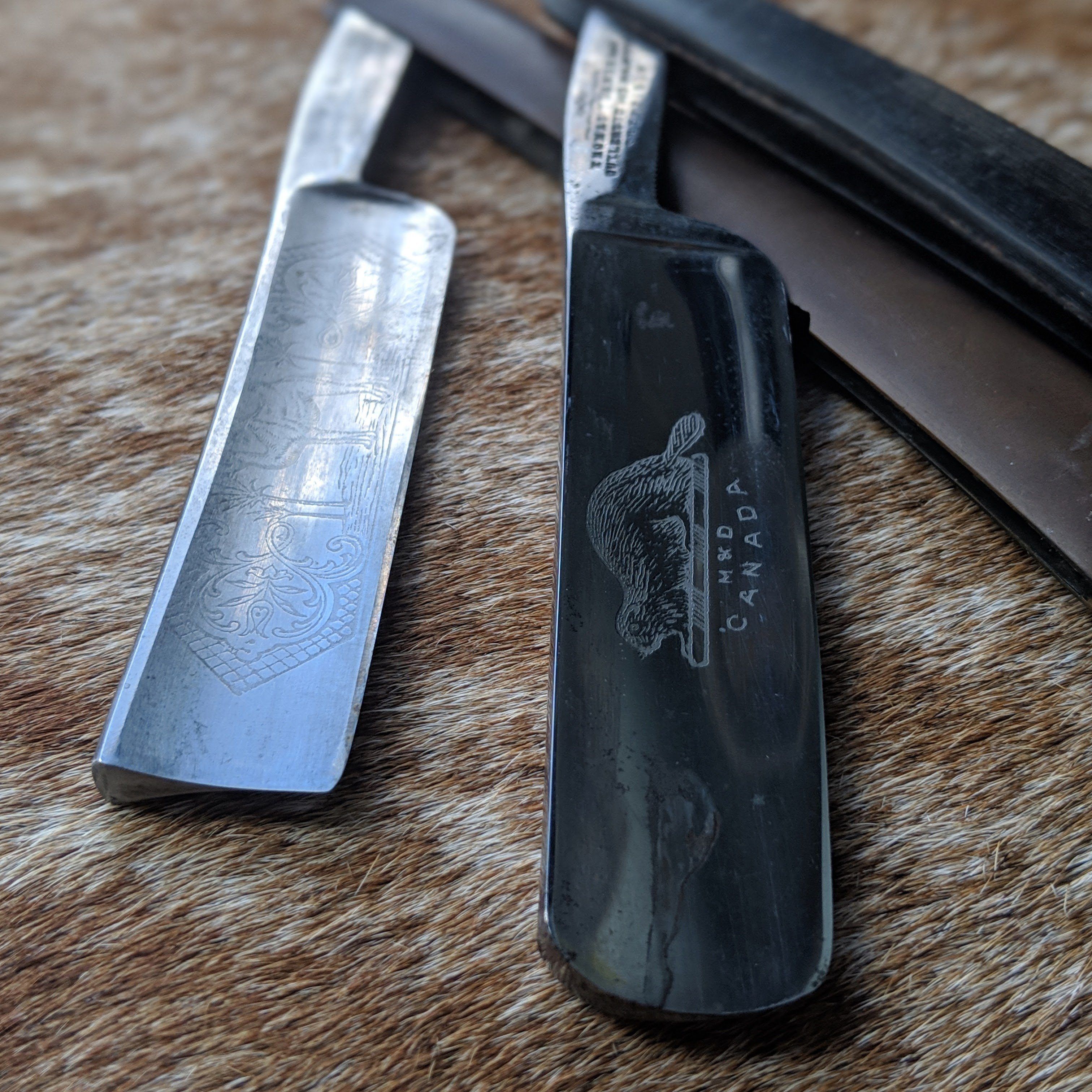 Wester Brothers Anchor Brand Straight Razor w/Original Case, Made sale in Germany VTG