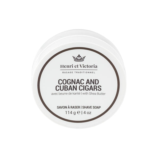 Henri et Victoria - Cognac and Cuban Cigars Vegan Shave Soap