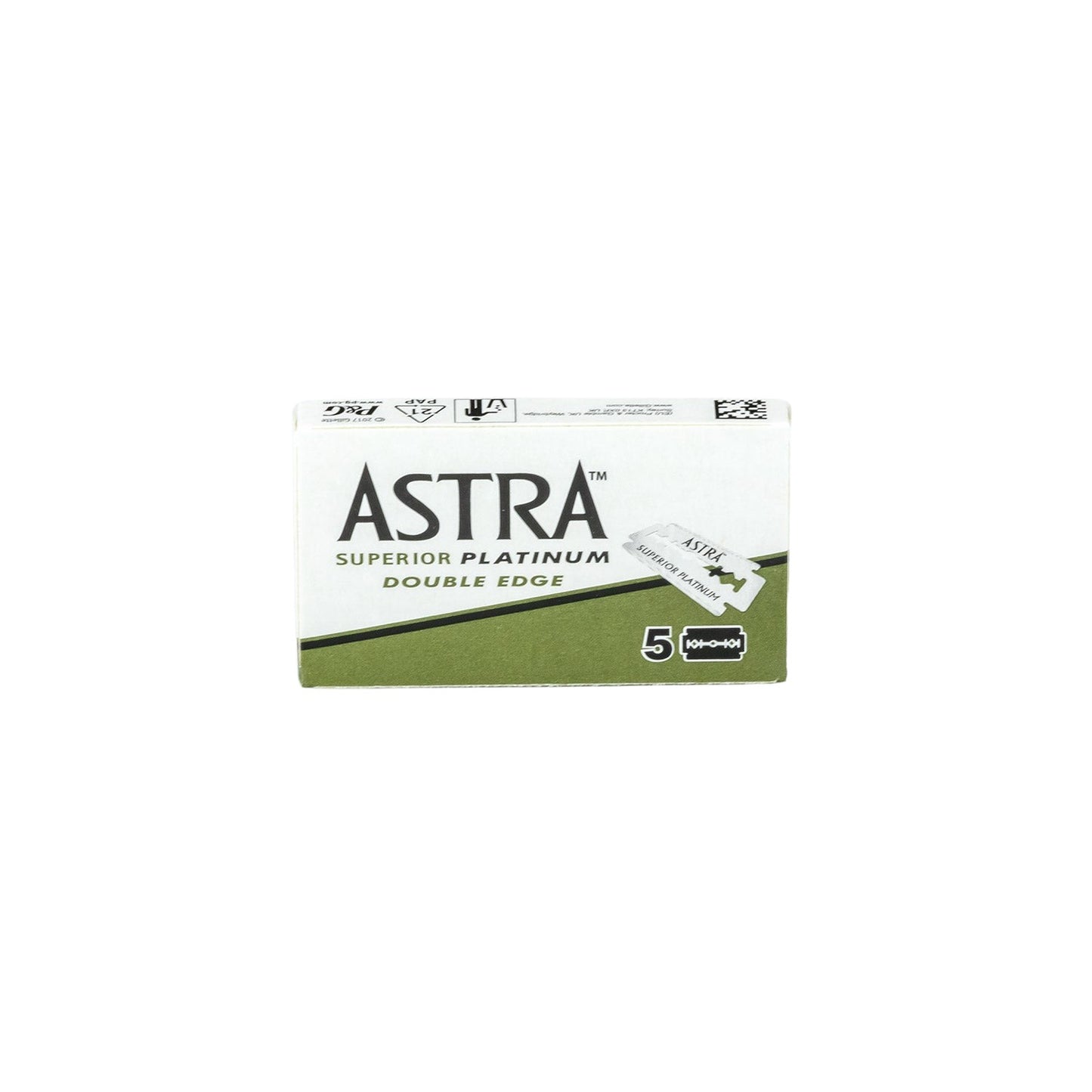 Astra Platinum Double Edge Razor Blades 1 Pack of 5 Blades