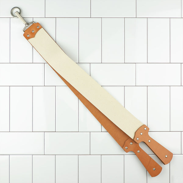 Ezra Arthur English Bridle Straight Razor Strop (Burgundy)