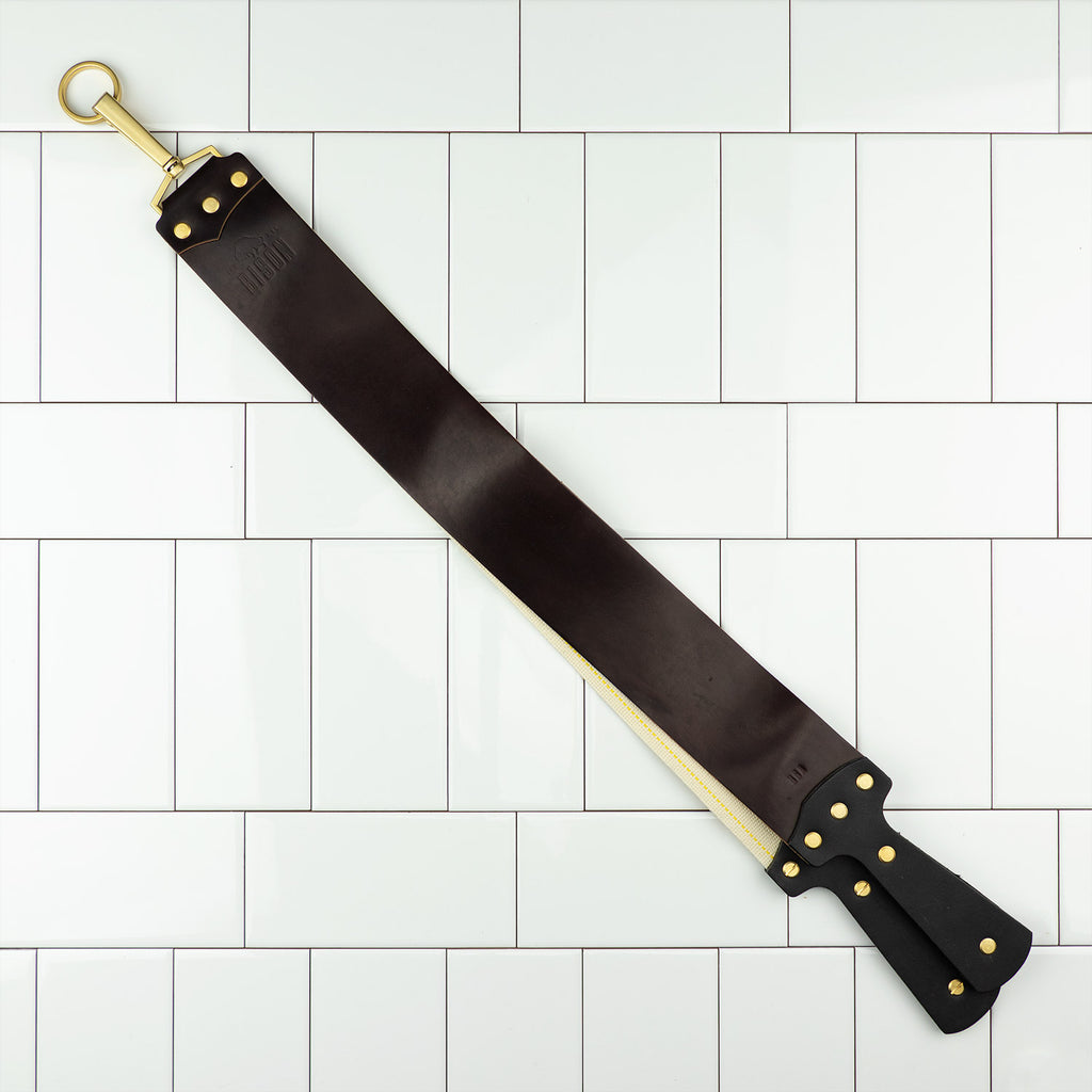 Bison-Ezra Arthur 3 Inch Red Latigo Straight Razor Strop