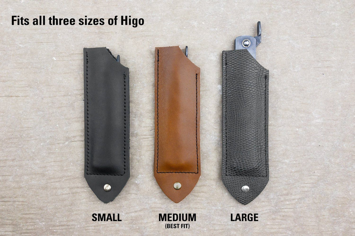 Horace & Jasper Leather Higo Knife Sleeve