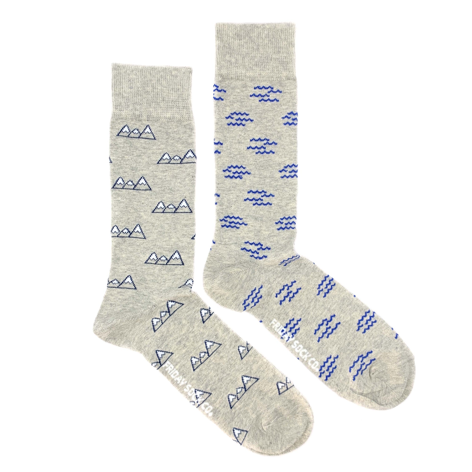 Friday Sock Co. Waves & Mountains